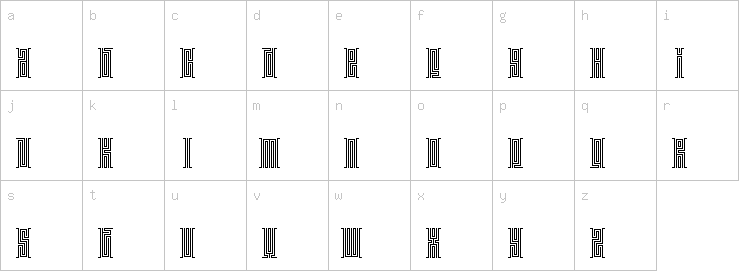 Lowercase characters