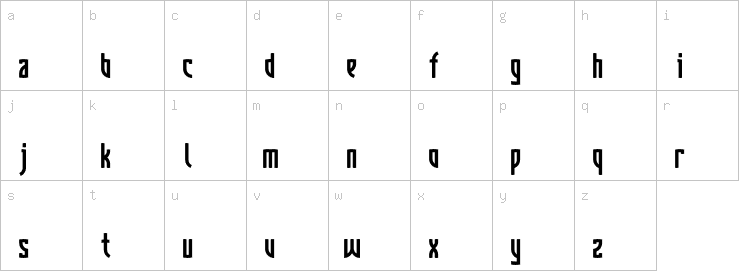 Lowercase characters