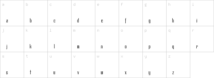 Lowercase characters