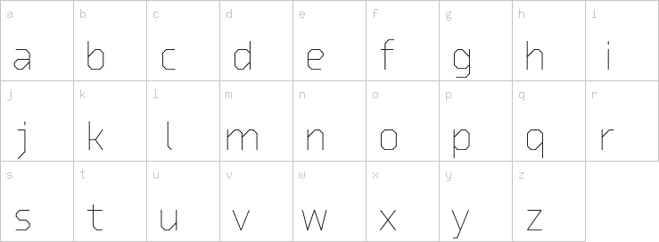 Lowercase characters