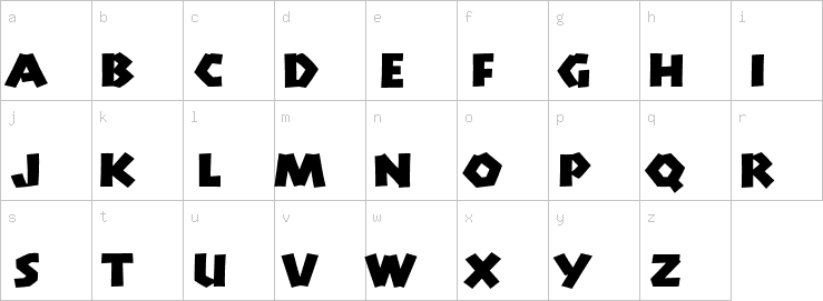 Lowercase characters