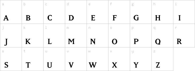 Lowercase characters