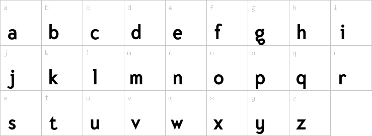 Lowercase characters