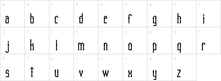 Lowercase characters