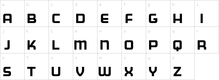 Lowercase characters