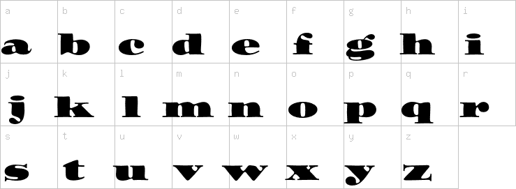 Lowercase characters