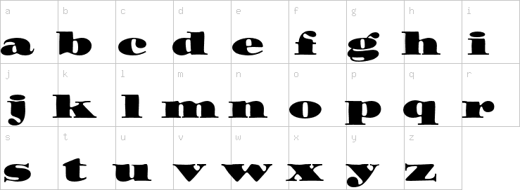 Lowercase characters