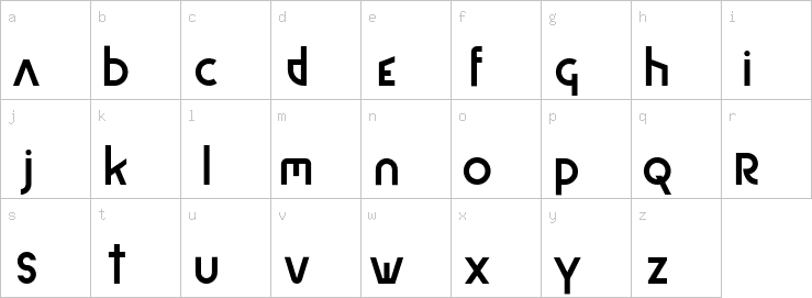 Lowercase characters