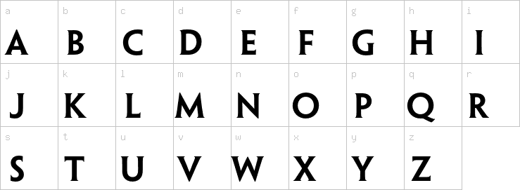 Lowercase characters