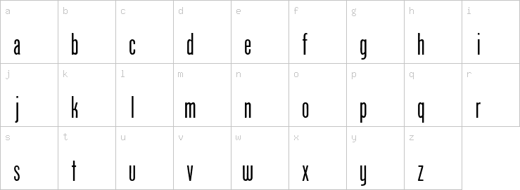 Lowercase characters