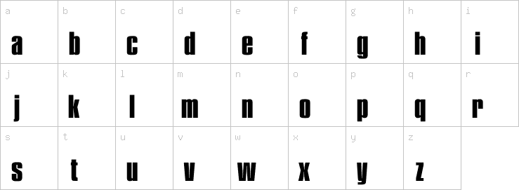 Lowercase characters