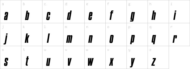 Lowercase characters