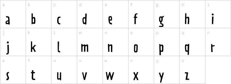 Lowercase characters