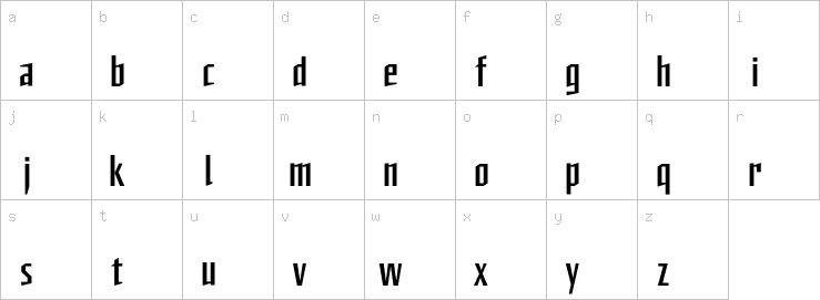 Lowercase characters