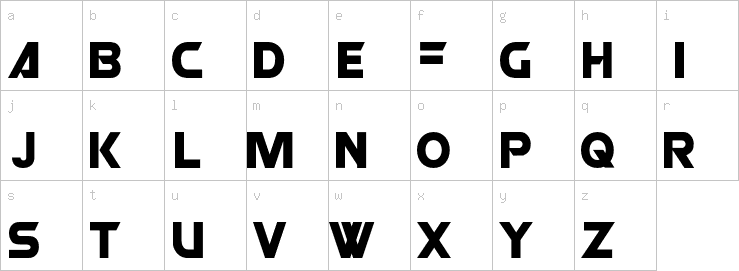 Lowercase characters