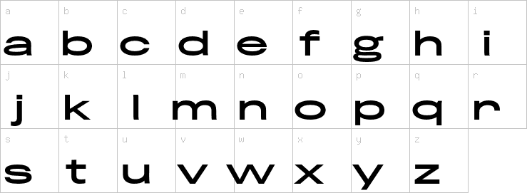 Lowercase characters