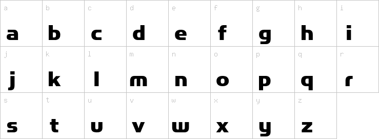 Lowercase characters