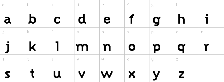 Lowercase characters