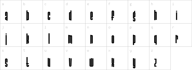 Lowercase characters