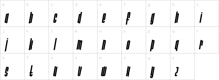 Lowercase characters