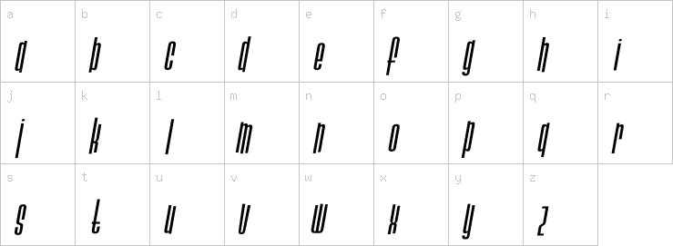 Lowercase characters