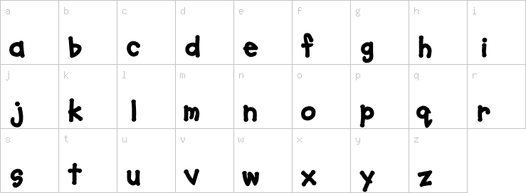 Lowercase characters