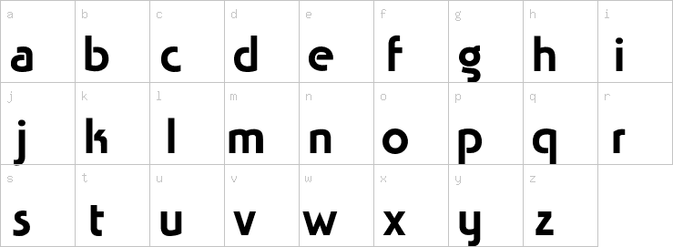 Lowercase characters