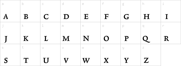Lowercase characters