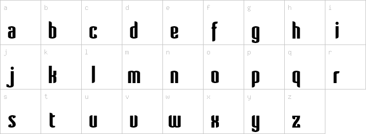 Lowercase characters