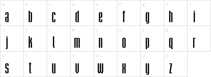 Lowercase characters