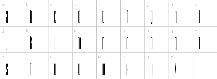 Lowercase characters