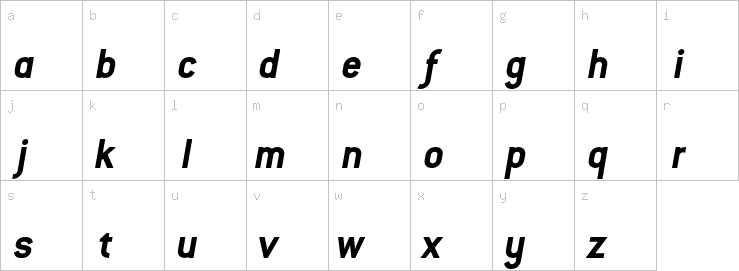 Lowercase characters