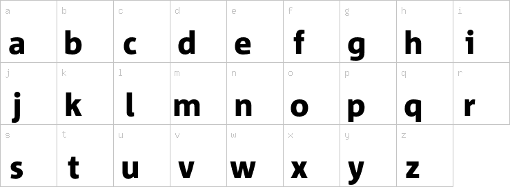 Lowercase characters