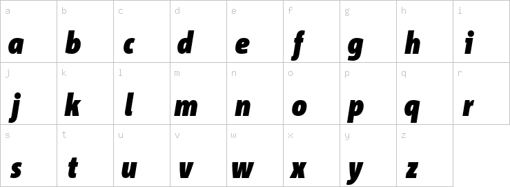 Lowercase characters