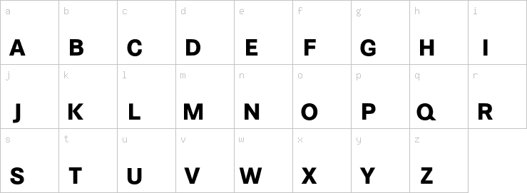 Lowercase characters