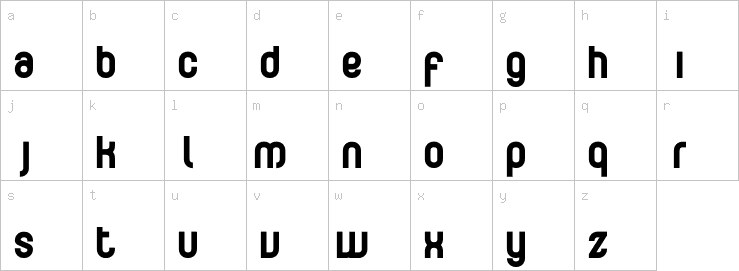 Lowercase characters