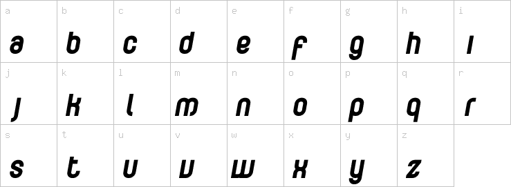 Lowercase characters