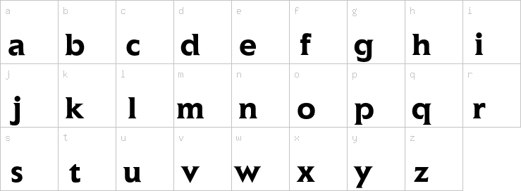 Lowercase characters