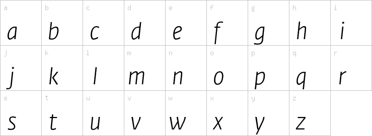 Lowercase characters