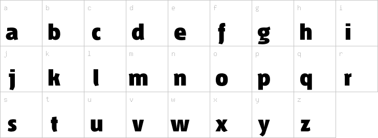 Lowercase characters