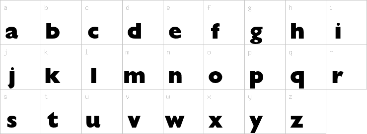 Lowercase characters