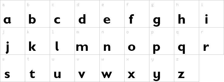 Lowercase characters