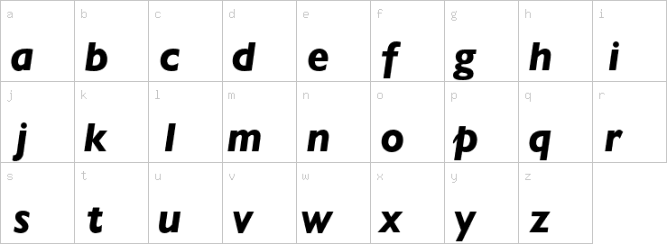 Lowercase characters