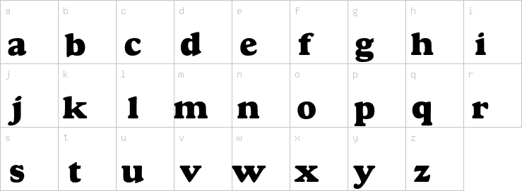 Lowercase characters