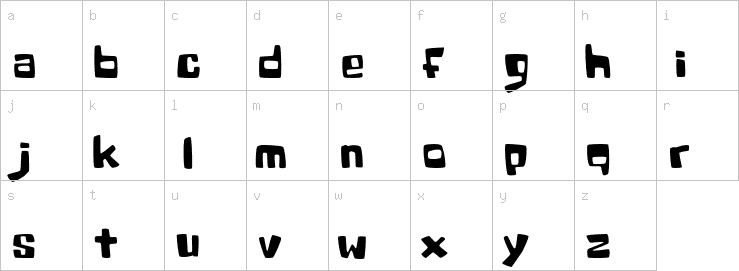 Lowercase characters