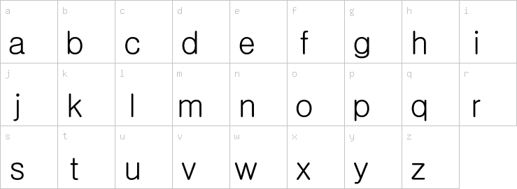 Lowercase characters