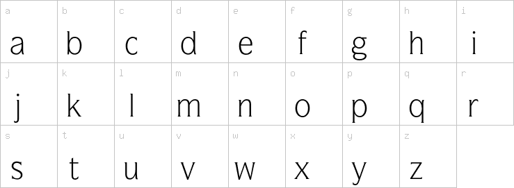 Lowercase characters