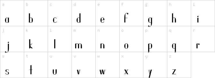 Lowercase characters