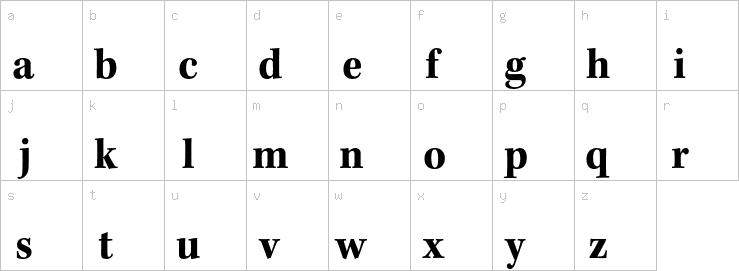 Lowercase characters