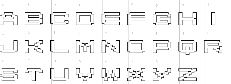 Lowercase characters